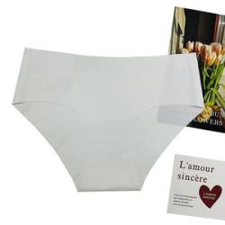 Plain White CONDOM Modal Sexy Female Pants 3 Pcs